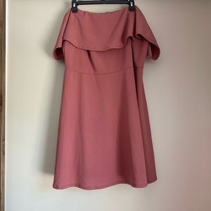 Plus Size Off The Shoulder Dress